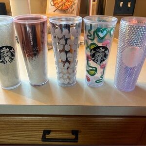 Starbucks Glitter and Patterned Tumbler Set